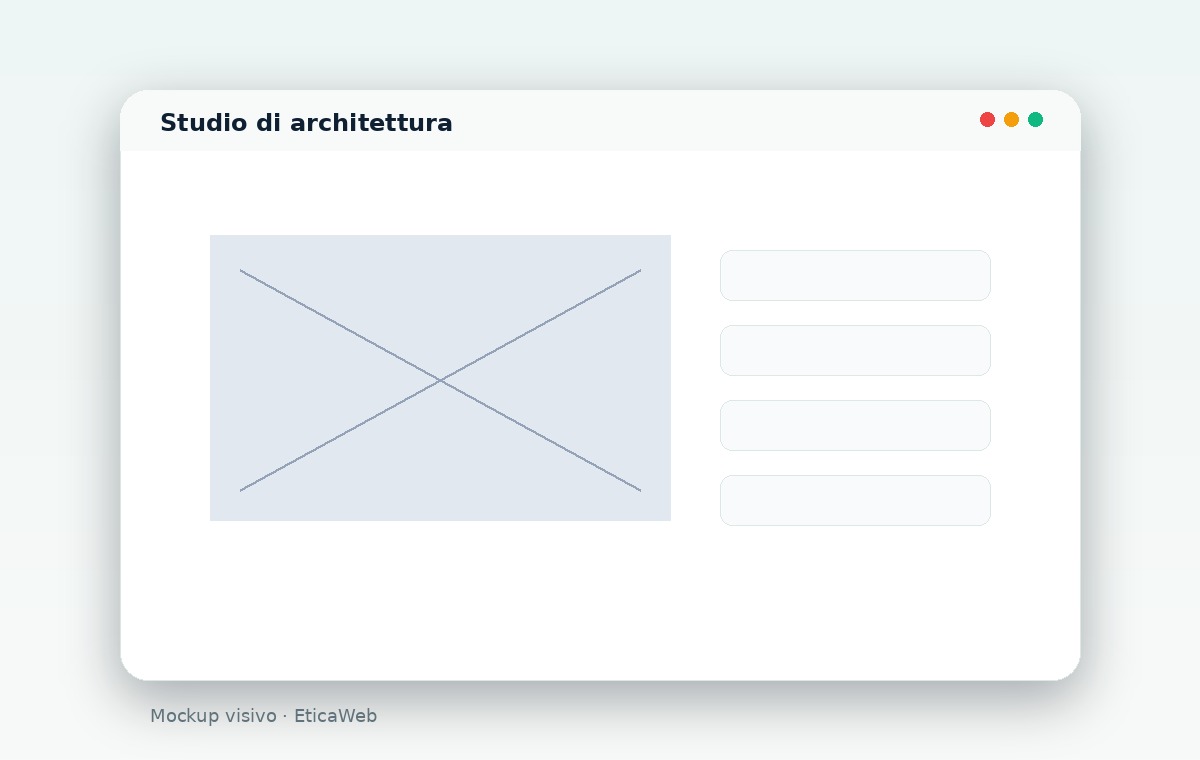 Sito per studio di architettura