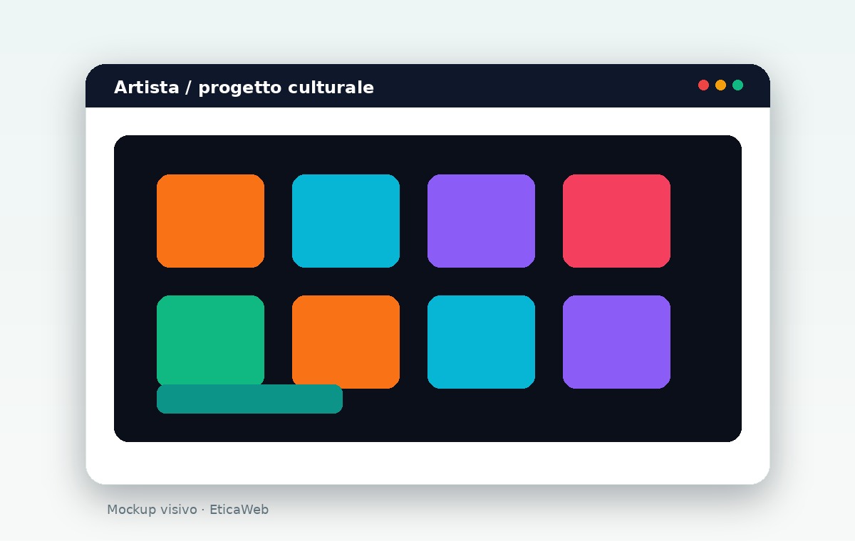 Sito per artista / progetto culturale