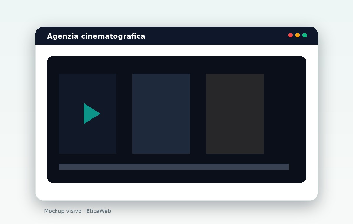 Sito per agenzia cinematografica